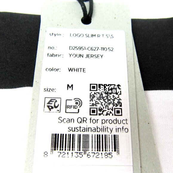 G-Star Raw White Graphic Logo Short Sleeve T-Shirt Men's Size Medium Tee NEW - Picture 8 of 12